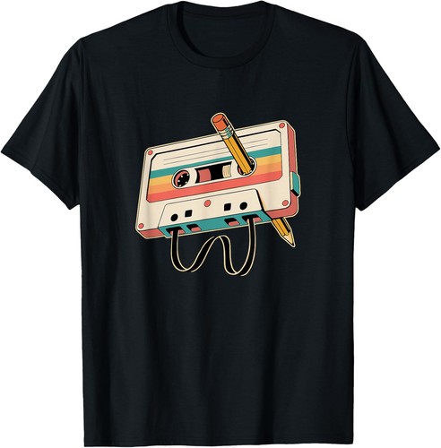 Retro cassette tape with - cassette,