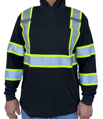 Hoodie black high visibility - black,